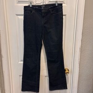 Loft Modern Bootcut Jeans‎ Womens 32/14 Dark Wash Denim Stretch Mid Rise Western